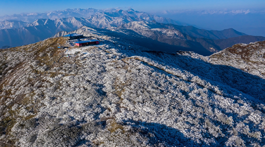 绵阳千佛山雪景